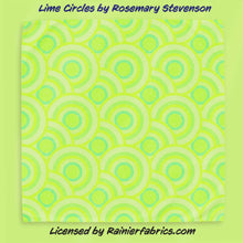 Load image into Gallery viewer, Inspired Circles with color options from Rosemary Stevenson - 2-5 day TAT - Order by 1/2 yard; Blankets and towels available too