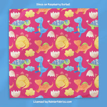 Load image into Gallery viewer, Dinos with options - 2-5 day turnaround - Order by 1/2 yard; Description of bases below