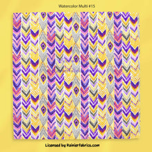 Load image into Gallery viewer, IKAT Watercolors with almost 30 variations and solids. 2-5 business days to ship - Please order by 1/2 yard; Description of bases below