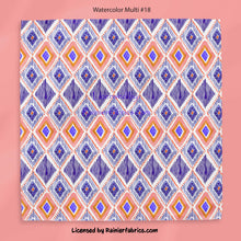 Load image into Gallery viewer, IKAT Watercolors with almost 30 variations and solids. 2-5 business days to ship - Please order by 1/2 yard; Description of bases below