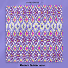 Load image into Gallery viewer, IKAT Watercolors with almost 30 variations and solids. 2-5 business days to ship - Please order by 1/2 yard; Description of bases below