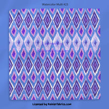 Load image into Gallery viewer, IKAT Watercolors with almost 30 variations and solids. 2-5 business days to ship - Please order by 1/2 yard; Description of bases below