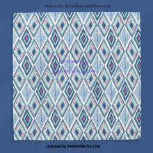 Load image into Gallery viewer, IKAT Watercolors with almost 30 variations and solids. 2-5 business days to ship - Please order by 1/2 yard; Description of bases below