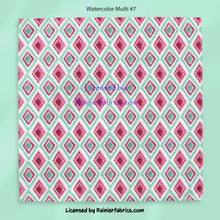 Load image into Gallery viewer, IKAT Watercolors with almost 30 variations and solids. 2-5 business days to ship - Please order by 1/2 yard; Description of bases below