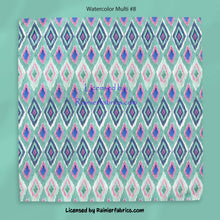 Load image into Gallery viewer, IKAT Watercolors with almost 30 variations and solids. 2-5 business days to ship - Please order by 1/2 yard; Description of bases below