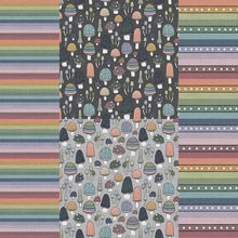 Load image into Gallery viewer, Mushroom Collection (and stripes) from Popologie - Order by half yard -instructions below on base fabrics