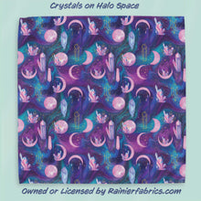 Load image into Gallery viewer, Crystals with Background Options - 2-5 day turnaround - Order by 1/2 yard; Description of bases below