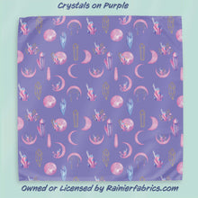 Load image into Gallery viewer, Crystals with Background Options - 2-5 day turnaround - Order by 1/2 yard; Description of bases below