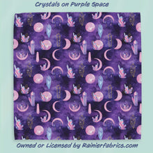 Load image into Gallery viewer, Crystals with Background Options - 2-5 day turnaround - Order by 1/2 yard; Description of bases below