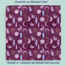 Load image into Gallery viewer, Crystals with Background Options - 2-5 day turnaround - Order by 1/2 yard; Description of bases below