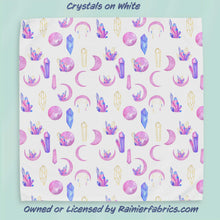 Load image into Gallery viewer, Crystals with Background Options - 2-5 day turnaround - Order by 1/2 yard; Description of bases below