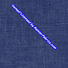 Load image into Gallery viewer, Peacock Stripes on Linen from Rosemary Stevenson - 2-5 day turnaround - Order by 1/2 yard; Description of bases below