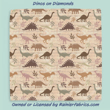 Load image into Gallery viewer, Dinos with background options - 2-5 day turnaround - Order by 1/2 yard; Description of bases below