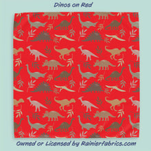 Load image into Gallery viewer, Dinos with background options - 2-5 day turnaround - Order by 1/2 yard; Description of bases below