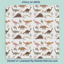 Load image into Gallery viewer, Dinos with background options - 2-5 day turnaround - Order by 1/2 yard; Description of bases below