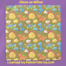 Load image into Gallery viewer, Dinos with Background Options - 2-5 day turnaround - Order by 1/2 yard; Description of bases below