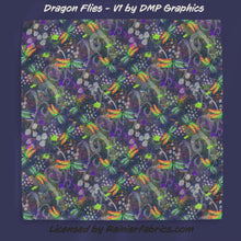Load image into Gallery viewer, Dragon Flies with options, coordinate and panel by DMP Graphics - 2-5 business days to ship - Order by 1/2 yard