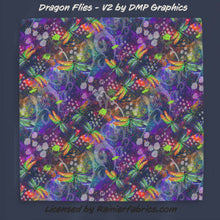 Load image into Gallery viewer, Dragon Flies with options, coordinate and panel by DMP Graphics - 2-5 business days to ship - Order by 1/2 yard
