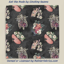 Load image into Gallery viewer, Eat the Rude by Cinching Seams- 2-5 day turnaround - Order by 1/2 yard; Description of bases below