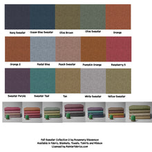 Load image into Gallery viewer, Fall Sweater Collection - from Rosemary Stevenson - 2-5 day turnaround - Order by 1/2 yard; Description of bases below