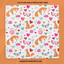 Load image into Gallery viewer, Love Doodle Collection 1 from Cate and Rainn - TAT 2-5 Days (Turn around time) - Order by 1/2 yard; Description of bases below