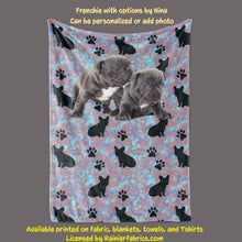 Load image into Gallery viewer, Frenchies by Nina - Blanket (French Bulldog)
