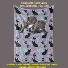 Load image into Gallery viewer, Frenchies by Nina - Blanket (French Bulldog)