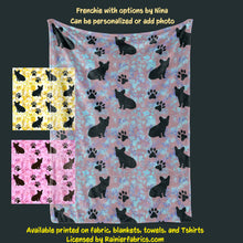 Load image into Gallery viewer, Frenchies by Nina - Blanket (French Bulldog)