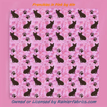 Load image into Gallery viewer, French Bulldogs Frenchies by Nina - 2-5 day turnaround - Order by 1/2 yard; Description of bases below