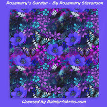 Load image into Gallery viewer, Rosemary's Garden by Rosemary Stevenson - 2-5 day TAT - Order by 1/2 yard; Blankets and towels available too