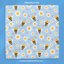 Load image into Gallery viewer, Happy Bees with Variations - 2-5 day turnaround - Order by 1/2 yard; Description of bases below