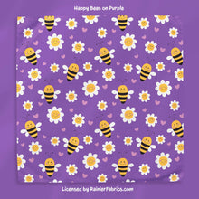 Load image into Gallery viewer, Happy Bees with Variations - 2-5 day turnaround - Order by 1/2 yard; Description of bases below