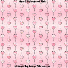 Load image into Gallery viewer, Heart Balloons with Options - 2-5 day turnaround - Order by 1/2 yard; Description of bases below