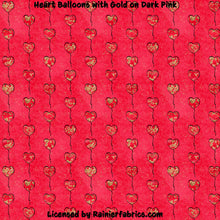 Load image into Gallery viewer, Heart Balloons with Options - 2-5 day turnaround - Order by 1/2 yard; Description of bases below