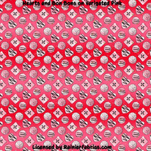 Load image into Gallery viewer, Hearts and Bon Bons with Options- 2-5 day turnaround - Order by 1/2 yard; Description of bases below