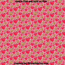 Load image into Gallery viewer, Hearts with Options- 2-5 day turnaround - Order by 1/2 yard; Description of bases below