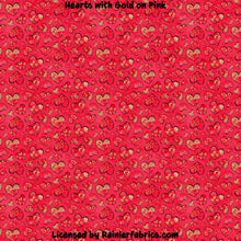 Load image into Gallery viewer, Hearts with Options- 2-5 day turnaround - Order by 1/2 yard; Description of bases below