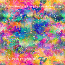 Load image into Gallery viewer, Thumb Print Hearts and Heathered Strokes from Rosemary Stevenson - 2-5 day turnaround - Order by 1/2 yard; Description of bases below