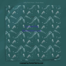 Load image into Gallery viewer, Jelly Fish with Options by Nina - 2-5 business days to ship - Order by 1/2 yard