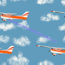 Load image into Gallery viewer, Judy's Planes by Olympia WA Artist Nina - Variations! Order by half yard - See below for instructions on ordering and base fabrics