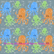 Load image into Gallery viewer, Octopus by Nina - Color variations! Fabric by the Half Yard - Description of bases below