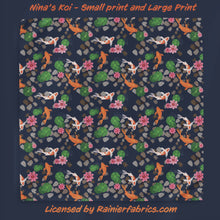 Load image into Gallery viewer, Koi by Nina - Rainier Fabrics Exclusive!!! - 3-5 day TAT - Order by 1/2 yard; Blankets and towels available too