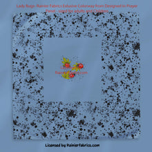 Load image into Gallery viewer, Lady Bugs on Blue - Exclusive Colorway - from Designed in Prayer - 2-5 business days to ship - Order by 1/2 yard