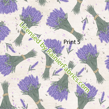 Load image into Gallery viewer, Provence Lavender Collection - Order by half yard -instructions below on base fabrics