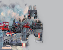 Load image into Gallery viewer, London - Around the World - Limited Collection from Popologie - Order by half yard -instructions below on base fabrics