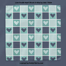 Load image into Gallery viewer, Love Doodle Collection 1 from Cate and Rainn - TAT 2-5 Days (Turn around time) - Order by 1/2 yard; Description of bases below
