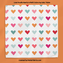 Load image into Gallery viewer, Love Doodle Collection 1 from Cate and Rainn - TAT 2-5 Days (Turn around time) - Order by 1/2 yard; Description of bases below