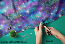 Load image into Gallery viewer, Galactic Fabric - Galaxy from Rainier Fabrics - Order by Half Yards, Description of Base Fabrics Below