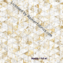 Load image into Gallery viewer, Marble and Foils  - Order by half yard - See below for instructions on ordering and base fabrics