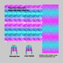 Load image into Gallery viewer, Ombre Mermaid Collection - designed by Rosemary Stevenson - 2-5 day turnaround - Order by 1/2 yard; Description of bases below